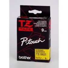 Brother TZE-S621 DirectLabel black on yellow extra strong Laminat 9mm x 8m for Brother P-Touch TZ 3.5-18mm/6-12mm/6-18mm/6-24mm/6-36mm