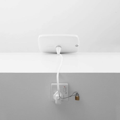 Bouncepad Lounge | Samsung Galaxy Tab A 10.1 (2019) | White | Covered Front Camera and Home Button |