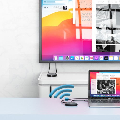 Verbatim Share My Screen USB-C Wireless Display Adapter 4K with Hub WDA-02