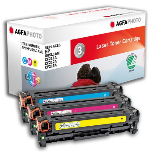 AgfaPhoto APTHPU0SL1AME toner cartridge 3 pc(s) Cyan, Magenta, Yellow