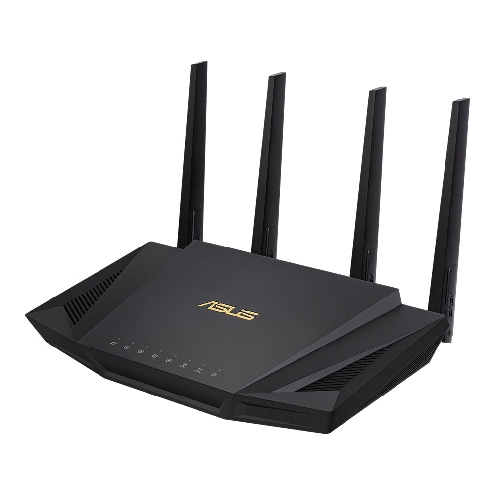 ASUS RT-AX58U wireless router Gigabit Ethernet Dual-band (2.4 GHz / 5 GHz) Black