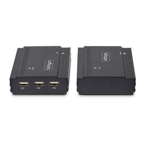 StarTech.com DisplayPort KVM Extender over Fiber Optic, 4K 60Hz, Console Extender Kit, Up to 984ft/300m (Multi-mode) with Pre-installed SFP+ Modules, 3x USB HID