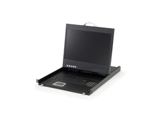 LevelOne 19" Widescreen LCD KVM Rack Console, UK Keyboard