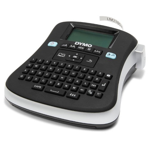 DYMO LabelManager 210D+ Handheld Label Maker Kit | QWERTY Keyboard | with 12mm Black on White D1 Labels & Carrying Case