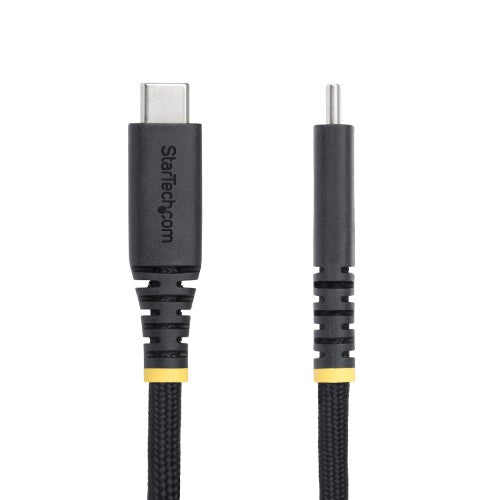 StarTech.com 3m (10ft) USB-C Charging Cable, 240W (5A) PD EPR, Dual-Layer Silicone/Braided Jacket, USB 2.0 Laptop Charger Cable, USB-IF Certified, Rugged USB-C Charging Cord
