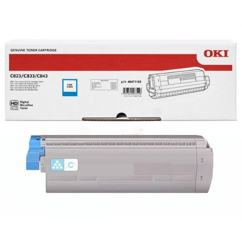 OKI 46471103 Toner-kit cyan, 7K pages ISO/IEC 19798 for OKI C 823/833