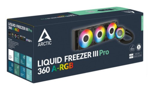 ARCTIC Liquid Freezer III Pro 360 A-RGB - Multi Compatible All-in-One CPU Water Cooler with A-RGB