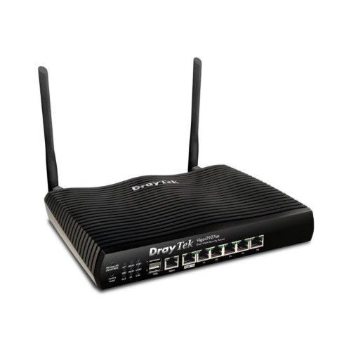 DrayTek Vigor 2927ax wireless router Gigabit Ethernet Dual-band (2.4 GHz / 5 GHz) Black