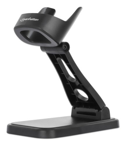 Manhattan Adjustable Barcode Scanner Stand, Height and Angle Adjustable, suitable for barcode scanner products 153997, 154116 and 154185, Black, Lifetime Warranty