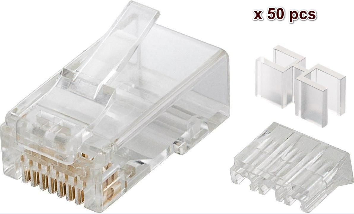 Microconnect KON503-50 wire connector RJ45 Transparent