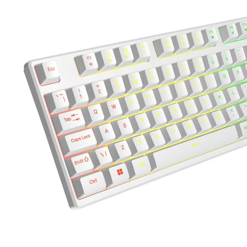 VIDA REBEL 2IN1 WHITE USB DESK KIT keyboard Mouse included Gaming QWERTY UK English