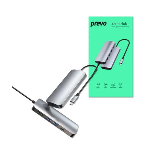 PREVO 501R notebook dock/port replicator Wired USB 3.2 Gen 1 (3.1 Gen 1) Type-C Silver