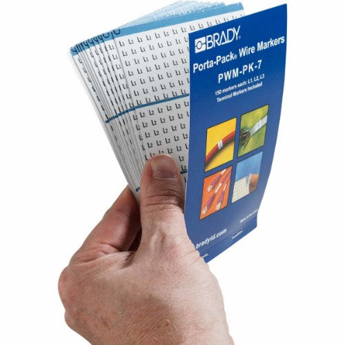 Brady PWM-PK-7 cable marker Black, White Vinyl