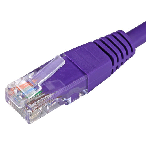 Cablenet 3m Cat5e RJ45 Violet U/UTP PVC 24AWG Flush Moulded Booted Patch Lead