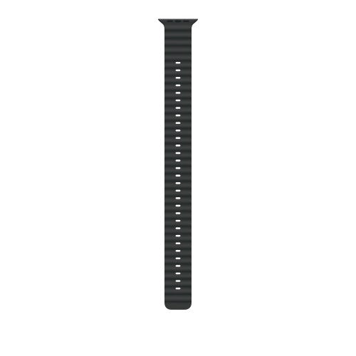 Apple 49mm Black Ocean Band Extension - Natural Titanium Finish