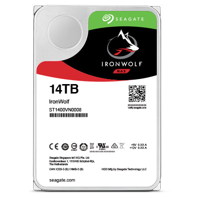 Seagate IronWolf Pro internal hard drive 14 TB 7200 RPM 256 MB 3.5" Serial ATA III