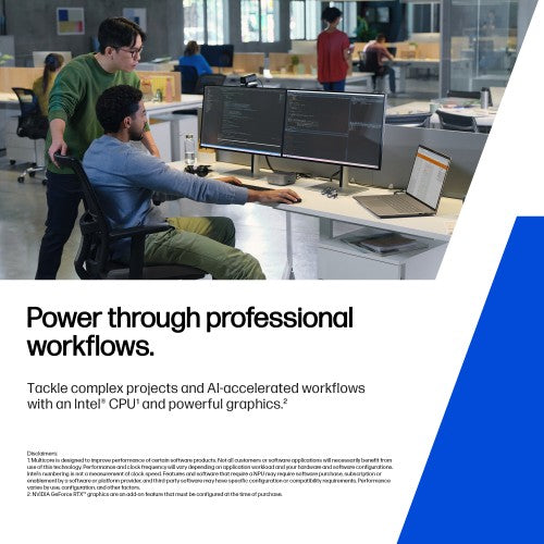 HP Zbook X G1i 16 inch Mobile Workstation PC Wolf Pro Security Edition - Data Science Intel Core Ultra 7 265HX 40.6 cm (16") WQUXGA 64 GB DDR5-SDRAM 1 TB SSD NVIDIA RTX PRO 2000 Blackwell Wi-Fi 7 (802.11be) Windows 11 Pro AI Workstation, AI PC Silver