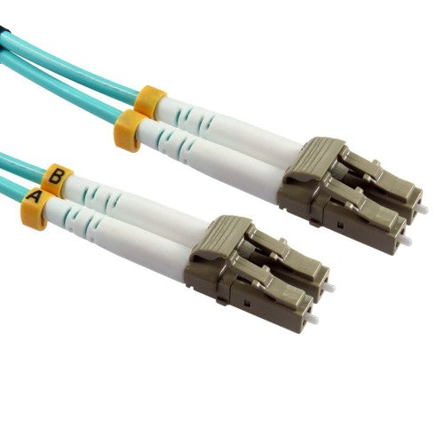 Cables Direct FB4M-LCLC-030D fibre optic cable 3 m LC OM4 Aqua colour