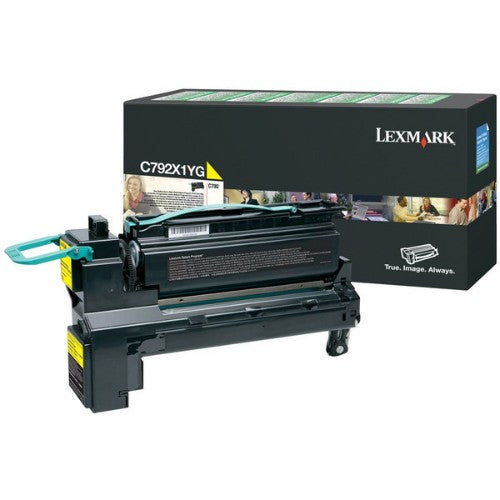 Lexmark C792X1YG Toner cartridge yellow extra High-Capacity return program, 20K pages ISO/IEC 19798 for Lexmark C 792/X 792