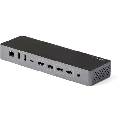 StarTech.com USB C Docking Station for Macbook Pro/Air-M1/M2/M3/M4, Thunderbolt Compatible, HDMI/DisplayPort, Dual 4K 60Hz/Single 8K, USB Type-C Laptop Dock, 96W Power Delivery, USB 10Gbps