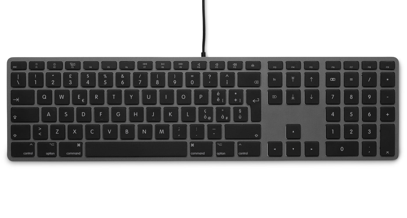 LMP 18251 keyboard Office USB QWERTY Italian Grey