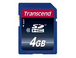 Transcend SD Card SDXC/SDHC Class 10 4GB