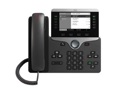 Cisco IP Business Phone 8811, 5-inch Greyscale Display, Gigabit Ethernet Switch, Class 2 PoE, 10 SIP Registrations, 1-Year Limited Hardware Warranty (CP-8811-K9=)