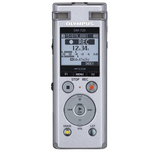 Olympus DM-720 Internal memory & flash card Silver