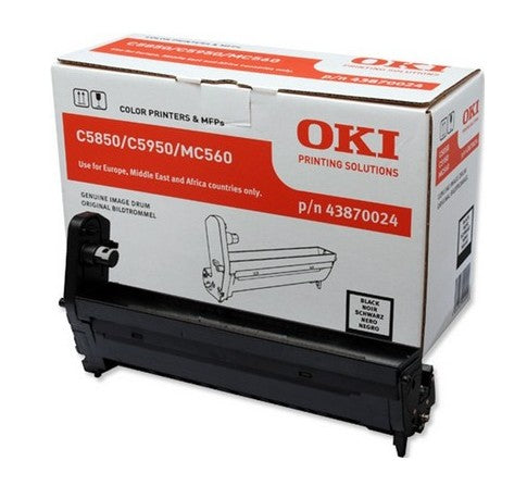 OKI 43870024 Drum kit black, 20K pages for OKI C 5850