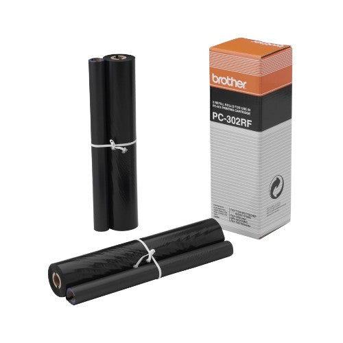 Brother PC-302RF Thermal-transfer roll, 2x230 pages Pack=2 for Brother Fax 910