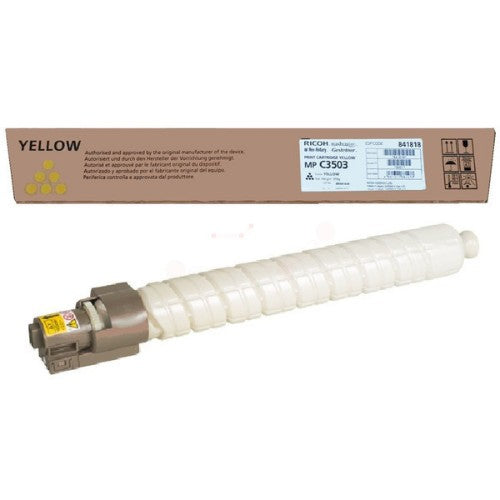 Ricoh 841818 Toner yellow, 18K pages for Ricoh Aficio MP C 3003/3004