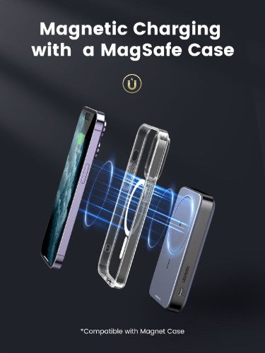 Ugreen 10000mAh Mini Powerbank Wireless 20W with MagSafe grey