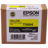 Epson C13T580400/T5804 Ink cartridge yellow 80ml for Epson Stylus Pro 3800/3880