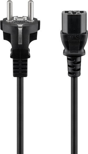 Goobay IEC Cord, 2 m, Black