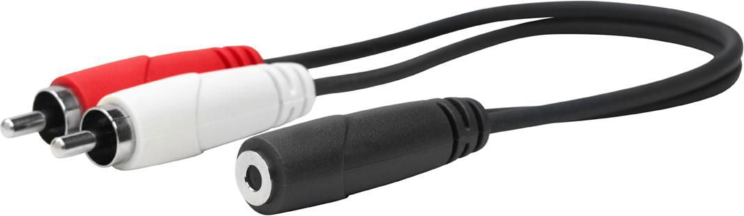 Vivolink PROMJFRCAM0.2 audio cable 0.2 m 3.5mm 2 x RCA Black