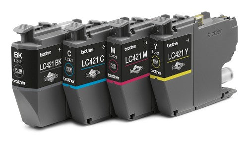 Brother LC-421VAL Ink cartridge multi pack Bk,C,M,Y, 4x200 pages Pack=4 for Brother DCP-J 1050
