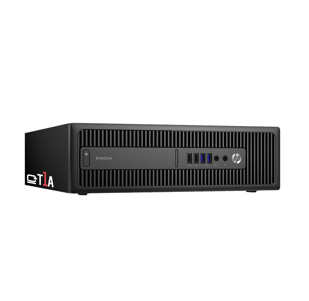 T1A HP EliteDesk 800 G2 Refurbished Intel® Core™ i5 i5-6500 16 GB DDR4-SDRAM 240 GB SSD Windows 10 Pro SFF PC Black