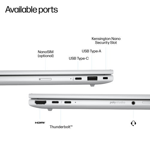 HP EliteBook 8 G1i 16 inch Notebook Next Gen AI PC Wolf Pro Security Edition Copilot+ PC Intel Core Ultra 7 256V Laptop 40.6 cm (16") WUXGA 16 GB LPDDR5x-SDRAM 512 GB SSD Wi-Fi 7 (802.11be) Windows 11 Pro