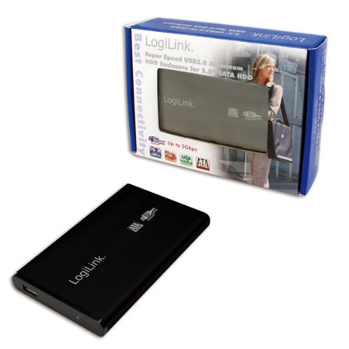 LogiLink UA0106 storage drive enclosure Black 2.5" USB powered