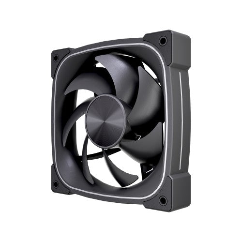 VIDA Stealth 120mm ARGB PWM Case Fan, Hydraulic Bearing, Outer Ring Lighting, 600-1500 RPM, Black Computer case 12 cm 80 pc(s)