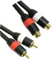 Microconnect AUDCH3 audio cable 3 m 2 x RCA Black