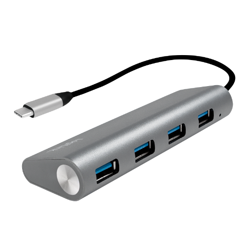 LogiLink UA0309 interface hub USB 3.2 Gen 1 (3.1 Gen 1) Type-C 5000 Mbit/s Grey