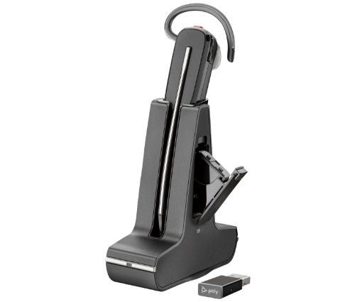 HP Poly Savi 8245 DECT 1880-1900 MHz Headset +USB-A to USB-C Cable +D400