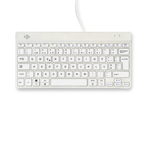 R-Go Tools Ergonomic keyboard R-Go Compact Break, compact keyboard with break software, QWERTY (PT), wired, white