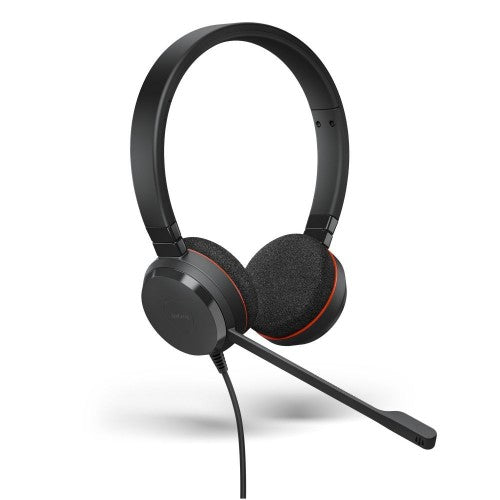 Jabra Evolve 20 Headset Wired Head-band Office/Call center USB Type-C / USB Type-A Black