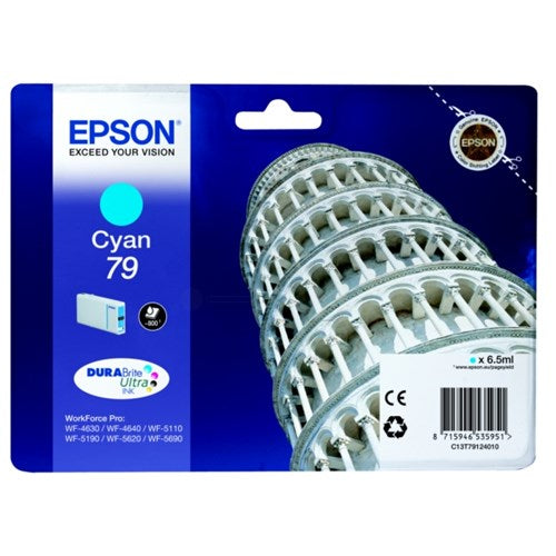 Epson C13T79124010/79 Ink cartridge cyan, 800 pages 6.5ml for Epson WF 4630/5110