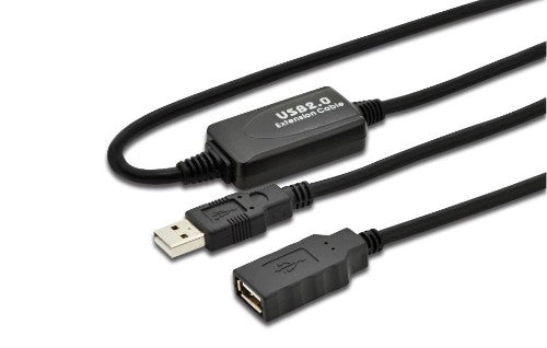 Microconnect USBAAF20A USB cable USB 2.0 20 m USB A Black