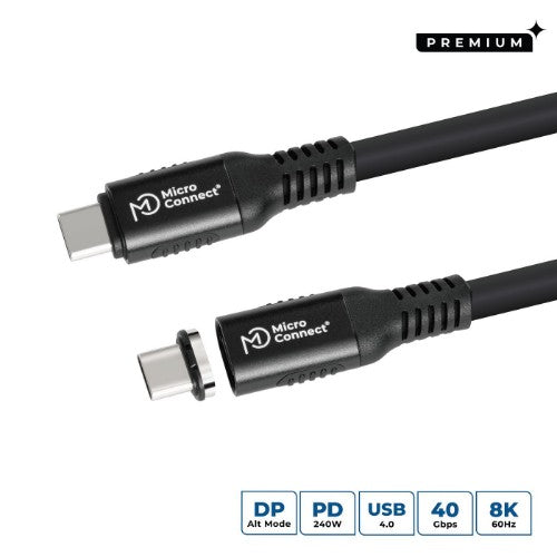 Microconnect MC-LS-USB4CC0.5 USB cable USB4 Gen 3x2 0.5 m USB C Black