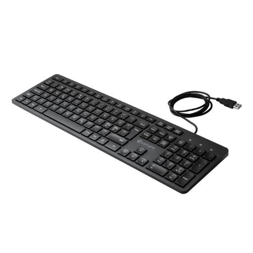 eSTUFF GLB211102 keyboard Office USB QWERTY Nordic Black