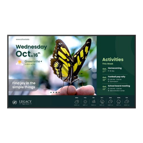 BenQ ST6504 Digital signage flat panel 165.1 cm (65") LCD 350 cd/m² 4K Ultra HD Black Built-in processor Android 18/7